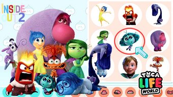 Which character from Inside Out 2 are you in Toca Life World?