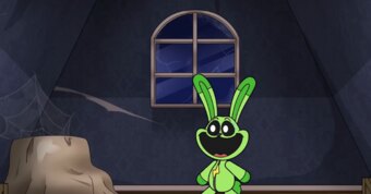 In a haunted house, you are typically: